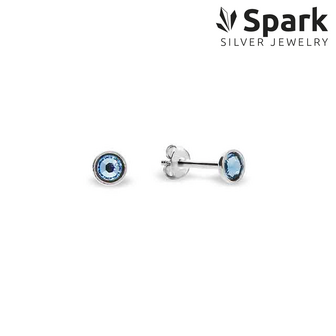 Spark - Pinpoint studs - Aquamarine