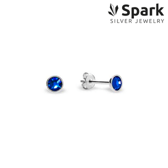 Spark - Pinpoint studs - Capri Blue