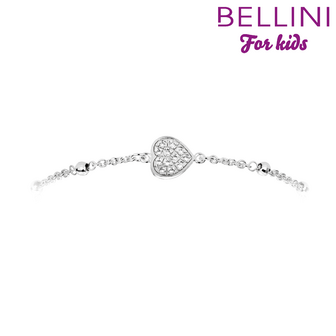 Bellini 573.030 - Zilveren Bellini armband hartje met zirkonia&amp;