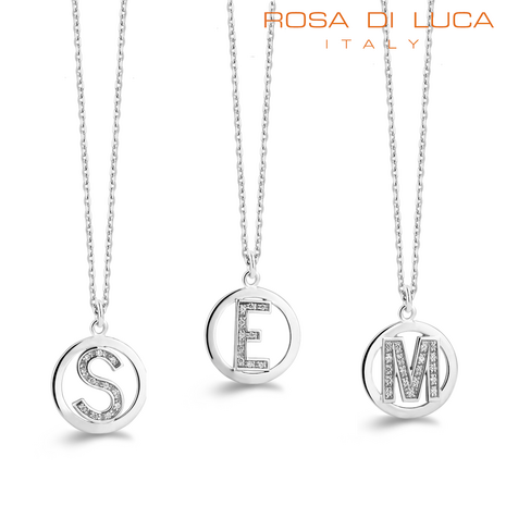 Rosa di Luca letter collier