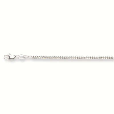 Zilveren collier - gourmet 2.1mm